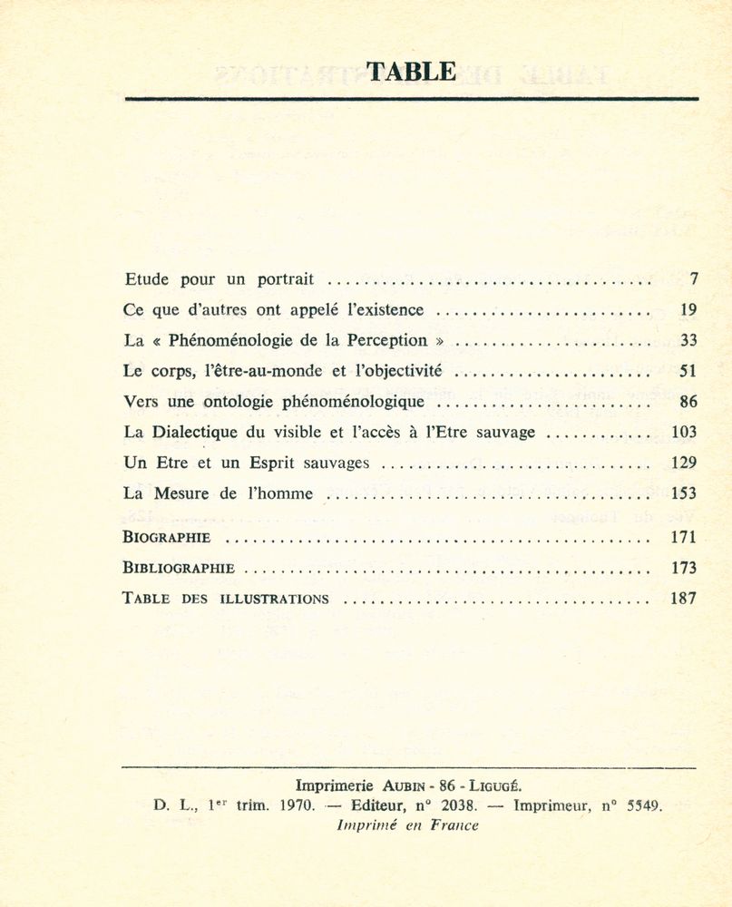 『Merleau - Ponty』 2
