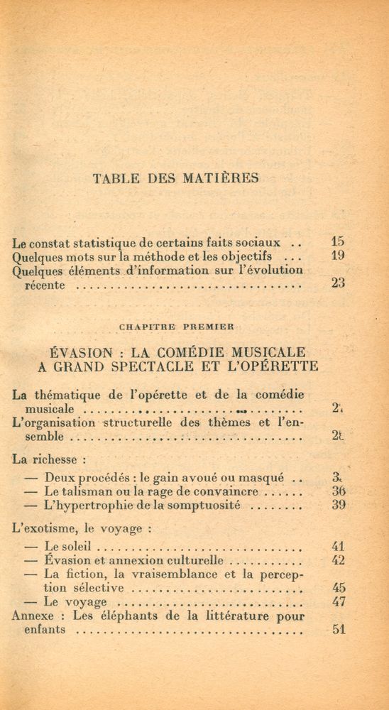 『Eléments d'une sociologie du spectacle』 2