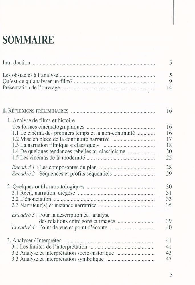 『PRÉCIS D'ANALYSE FILMIQUE』 2