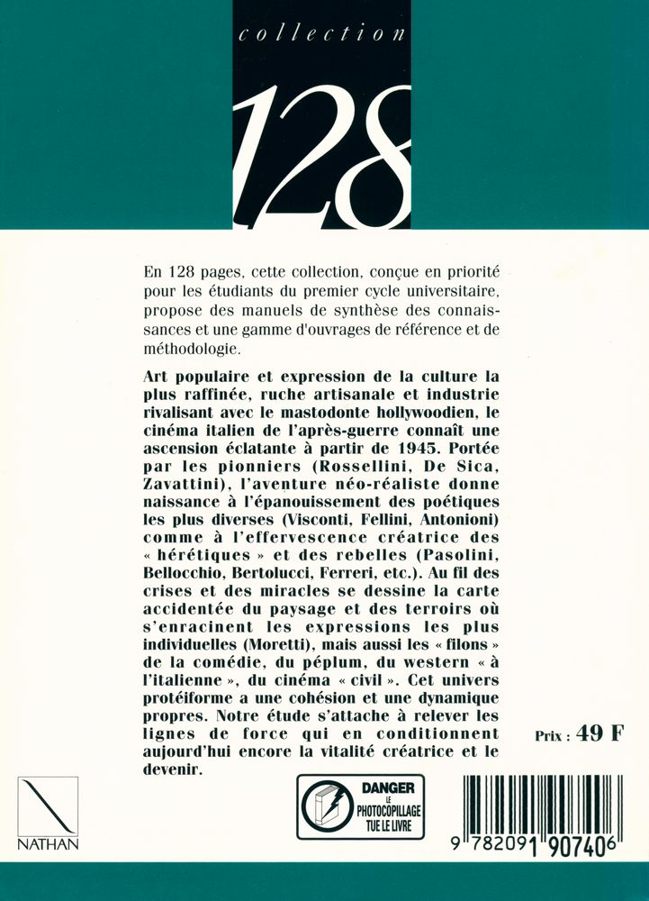 『LE CINÉMA ITALIEN : de 1945 à nos jours Crise et création』 5