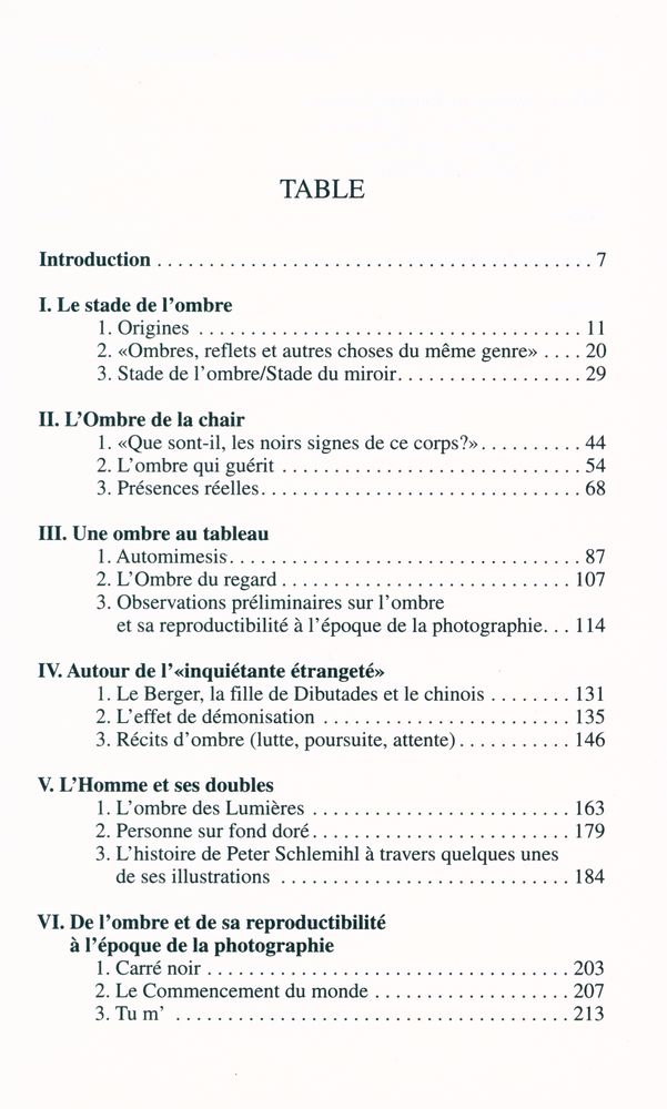 『BRÈVE HISTOIRE DE L'OMBRE』 2