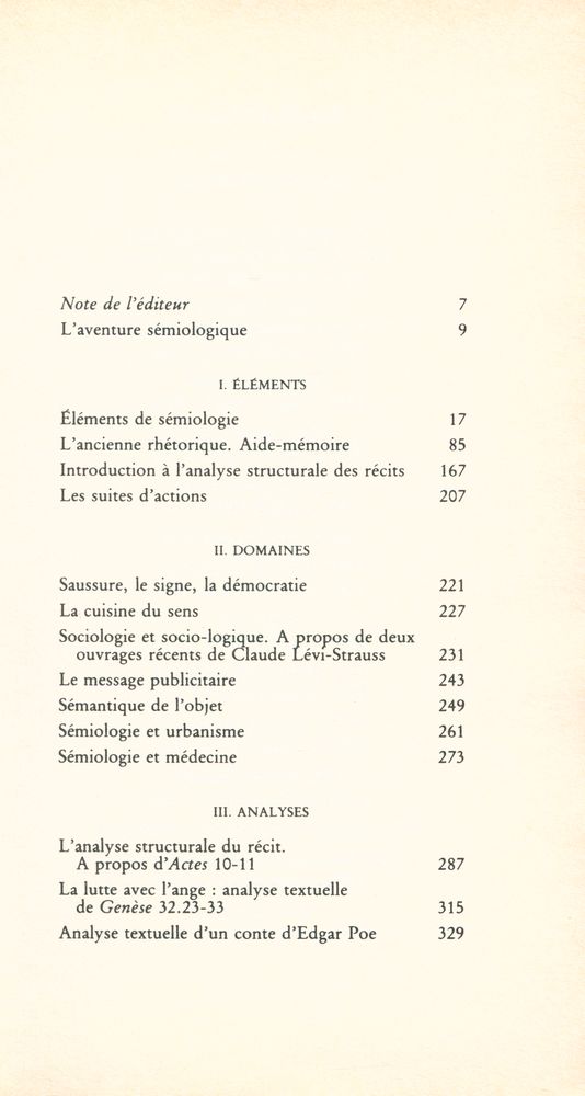 『L'aventure Semiologique』 2