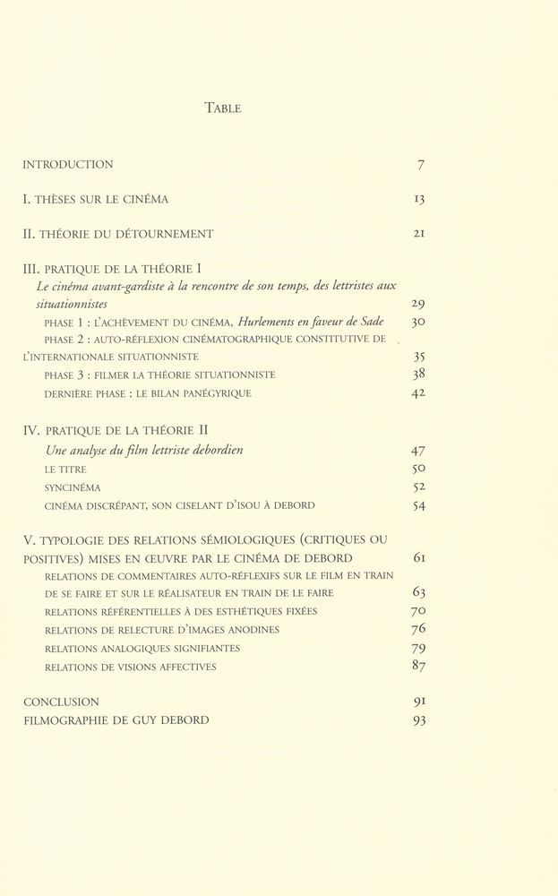 『INTRODUCTION AU CINÉMA DE GUY DEBORD ET DE L'AVANT - GARDE SITUATIONNISTE』 2