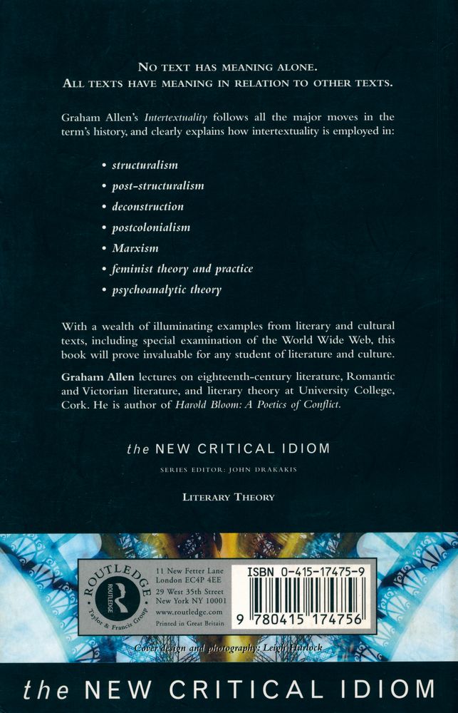 『INTERTEXTUALITY : the NEW CRITICAL IDIOM』 4
