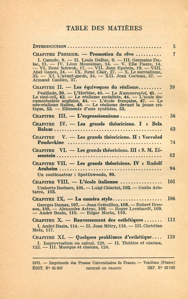 『ESTHÉTIQUE DU CINÉMA』 2