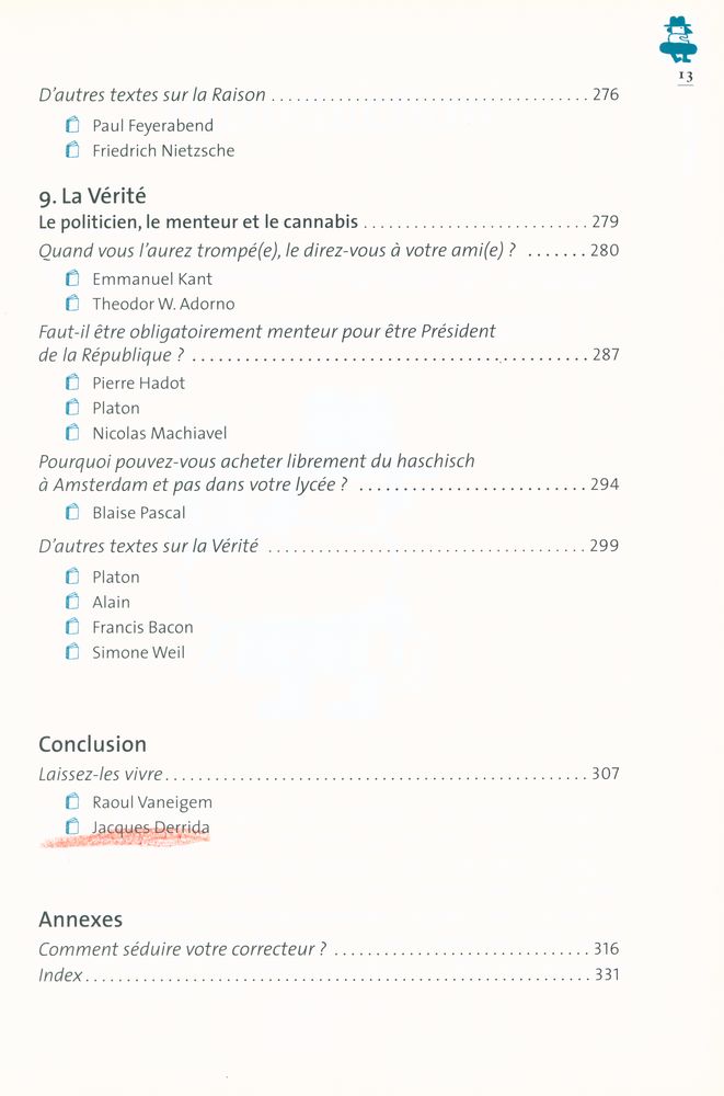 『ANTIMANUEL DE PHILOSOPHIE』 7