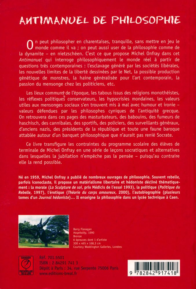 『ANTIMANUEL DE PHILOSOPHIE』 8