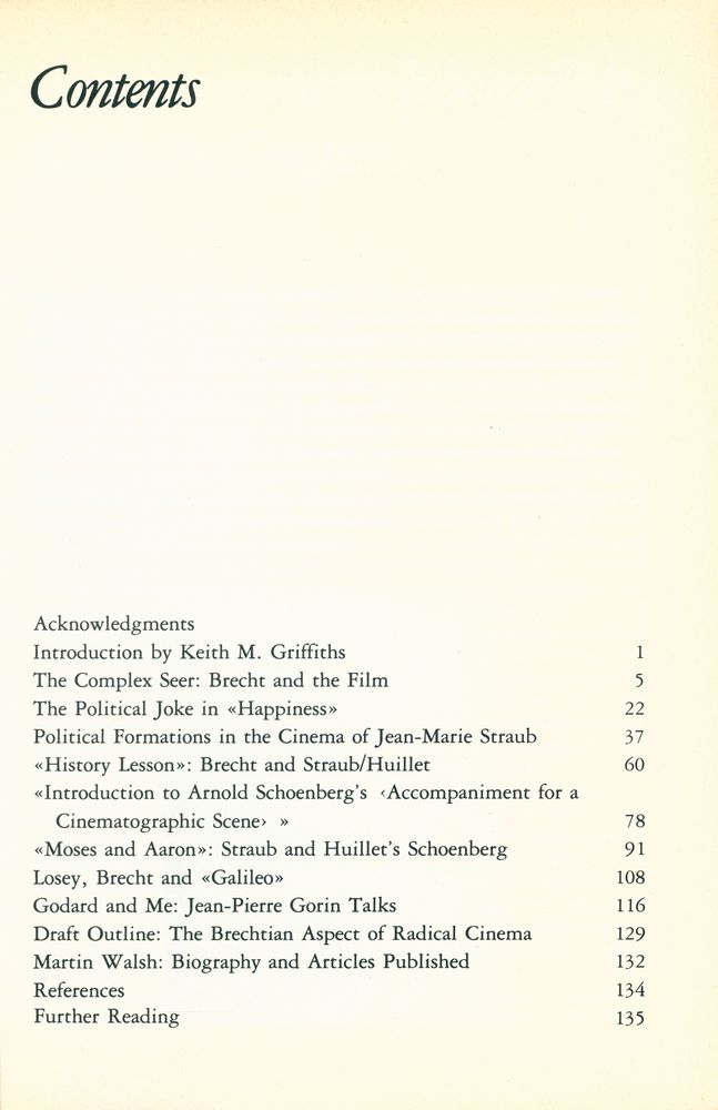 『THE BRECHTIAN ASPECT OF RADICAL CINEMA』 2