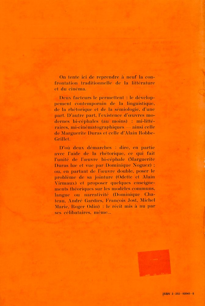 『CAHIERS DU 20e siècle : CINÉMA ET LITTÉRATURE』 3