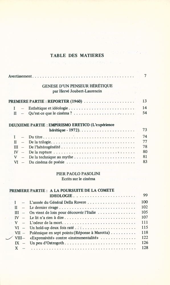『ECRITS SUR LE CINEMA』 2