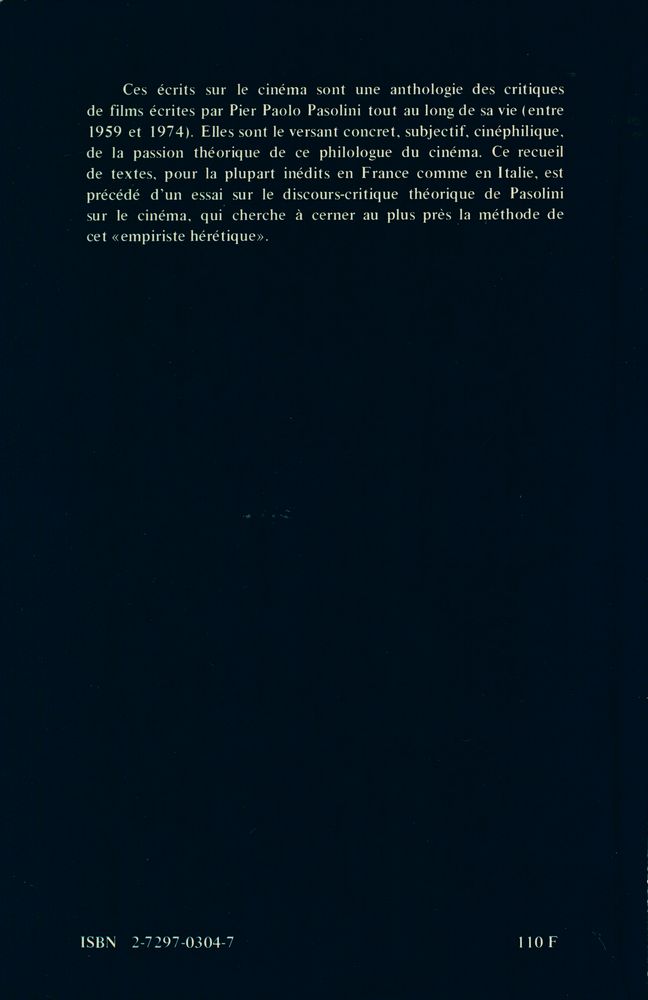 『ECRITS SUR LE CINEMA』 4