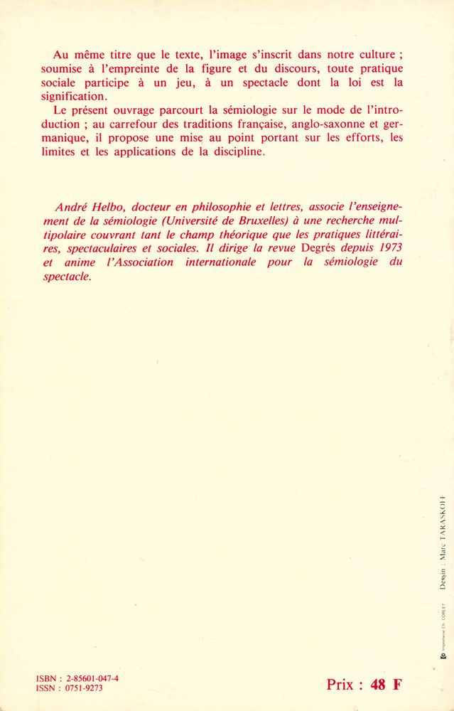 『SÉMIOLOGIE DES MESSAGES SOCIAUX : Du texte à l'image』 4