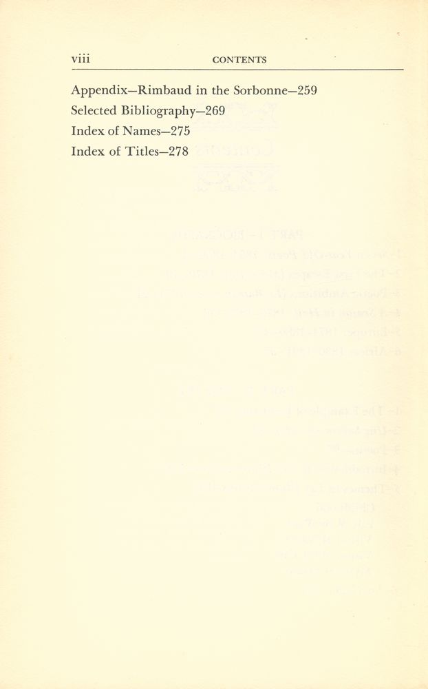 『Rimbaud : A Critical Study』 3