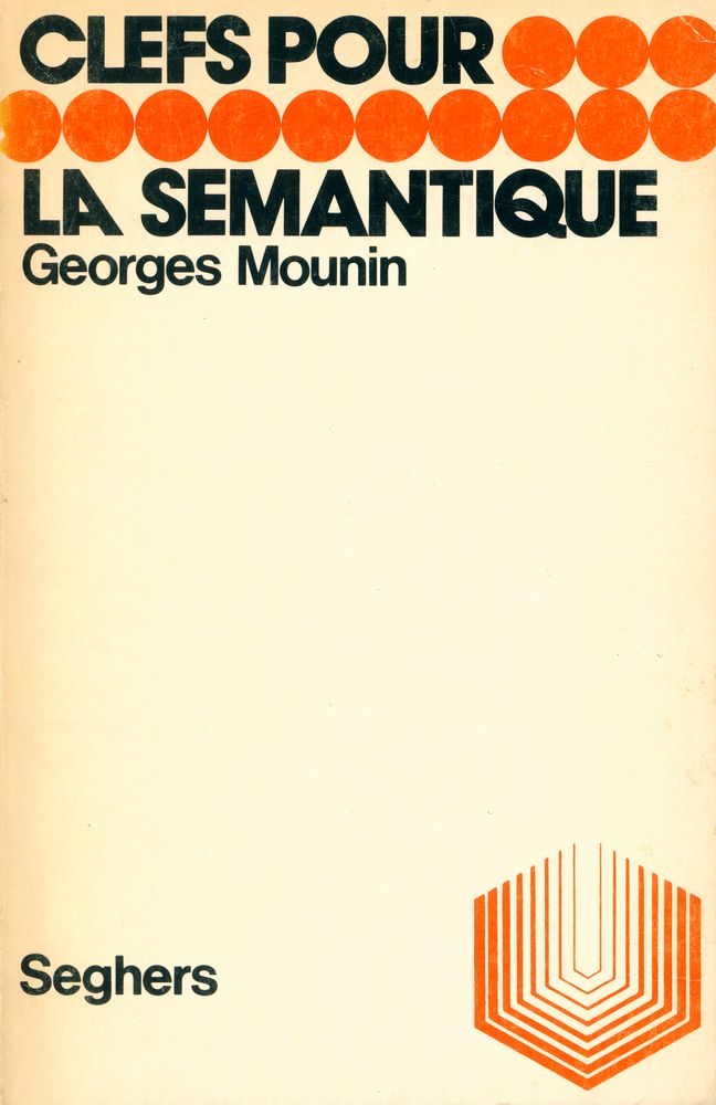 『CLEFS POUR LA SEMANTIQUE』 1