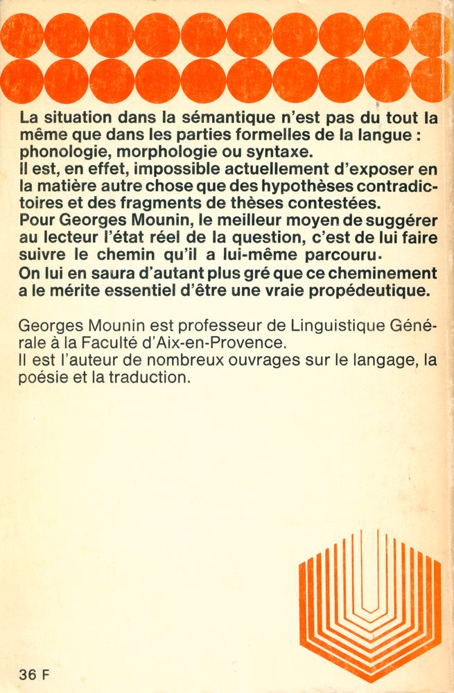 『CLEFS POUR LA SEMANTIQUE』 4