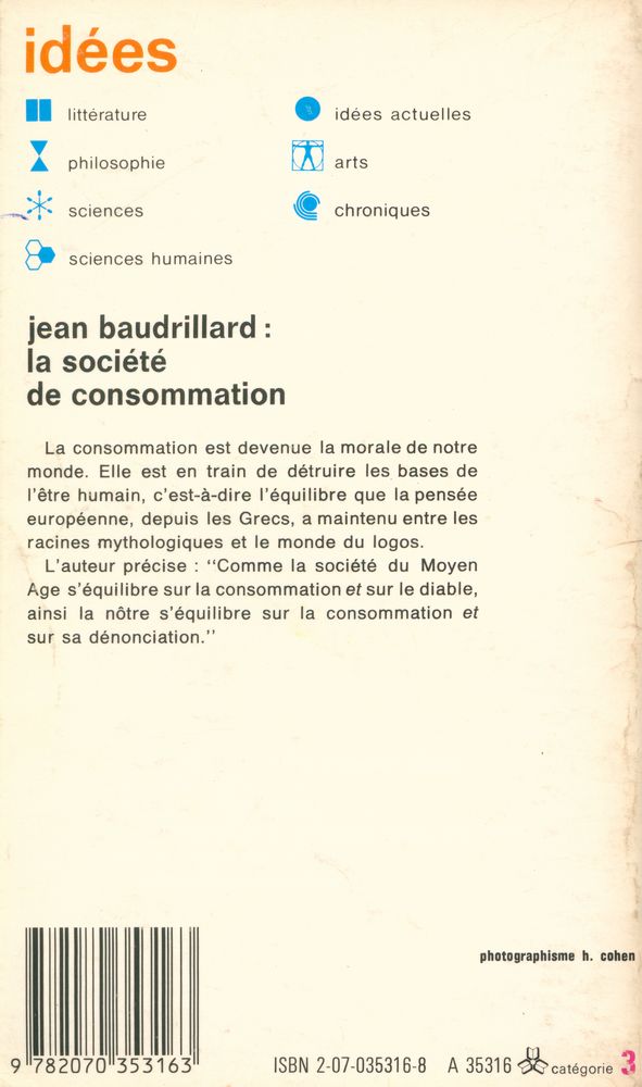 『La société de consommation : ses mythes ses structures』 5