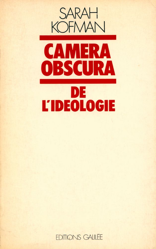 『CAMERA OBSCURA : DE L'IDEOLOGIE』 1