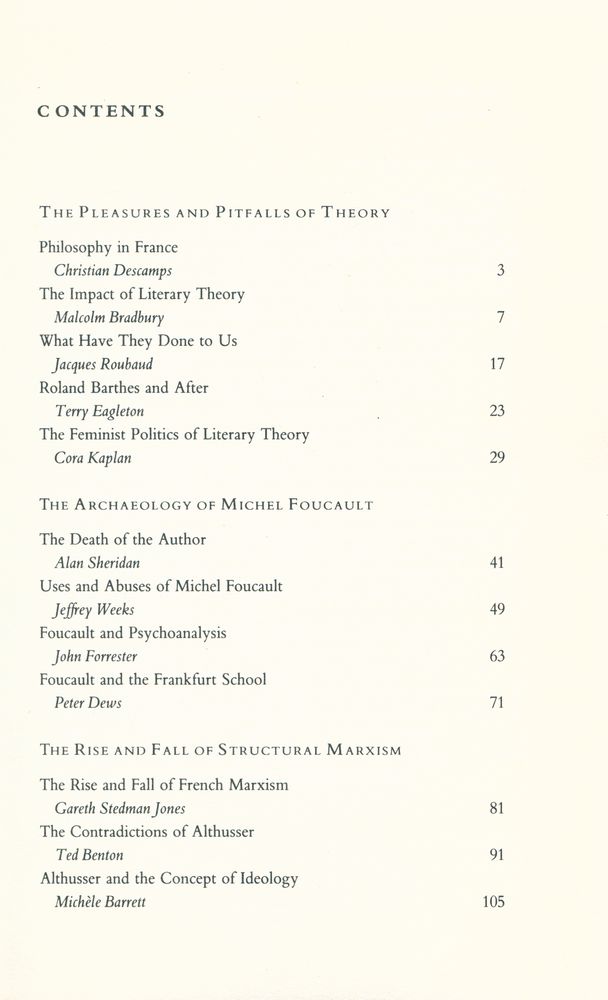 『Ideas From France : the legacy of French theory :  ICA documents』 2