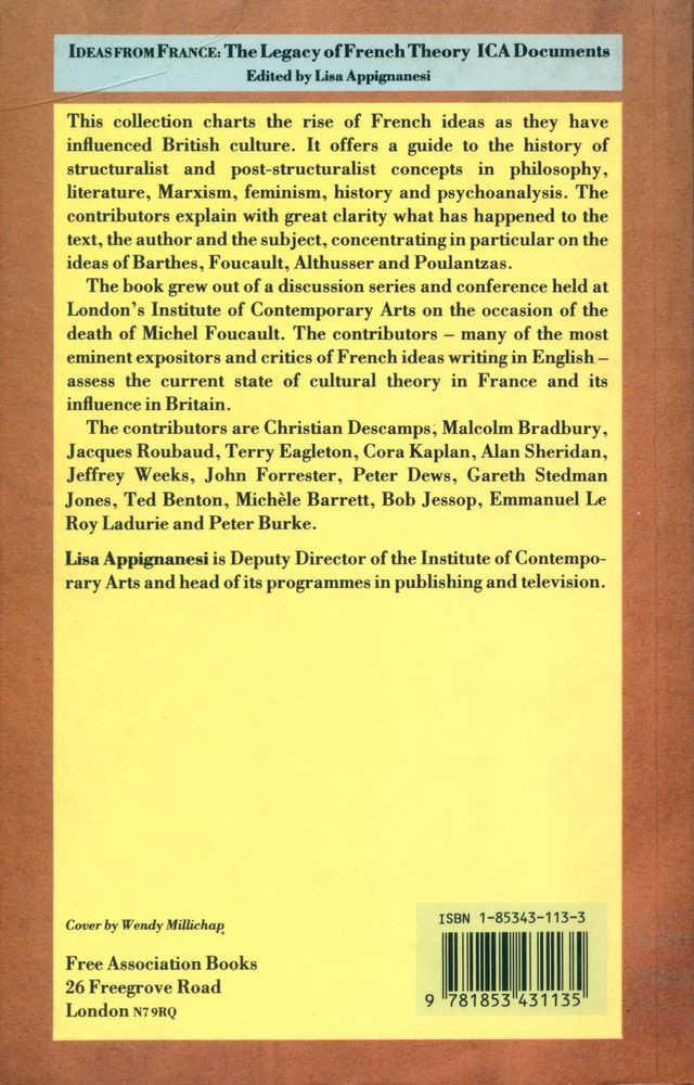 『Ideas From France : the legacy of French theory :  ICA documents』 4