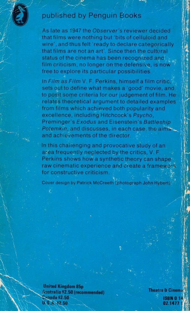 『Film as Film : Understanding and Judging Movies』 3