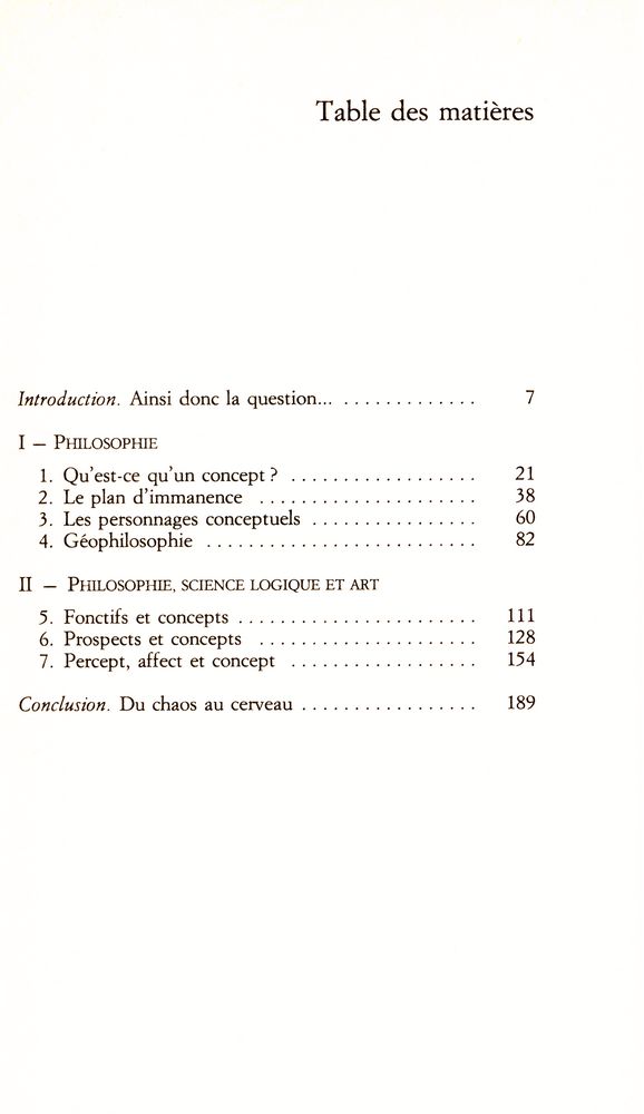 『QU'EST - CE QUE LA PHILOSOPHIE?』 2