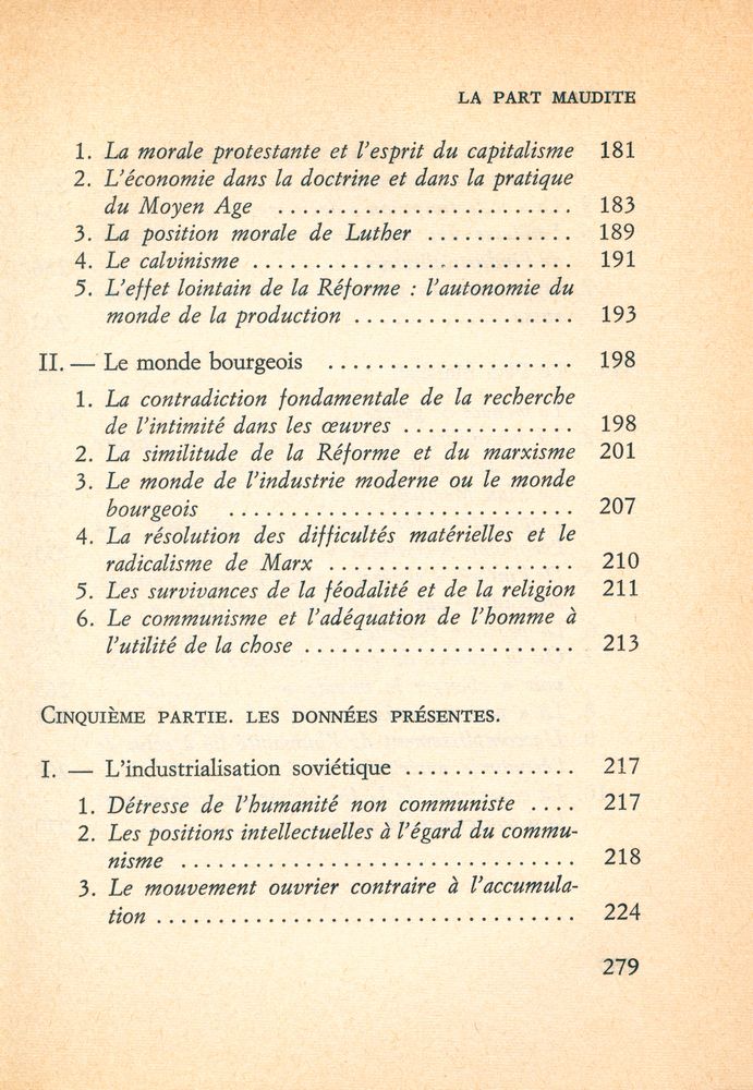 『LA PART MAUDITE : précédé de LA NOTION DE DÉPENSE』 6