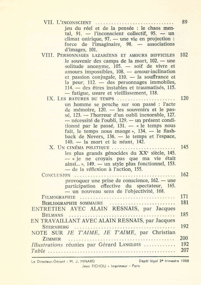 『études cinématographiques 64 - 68 - ALAIN RESNAIS』 3