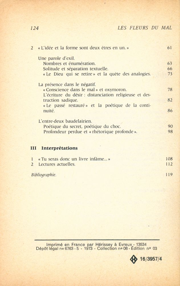 『les fleurs du mal DE BAUDELAIRE』 3