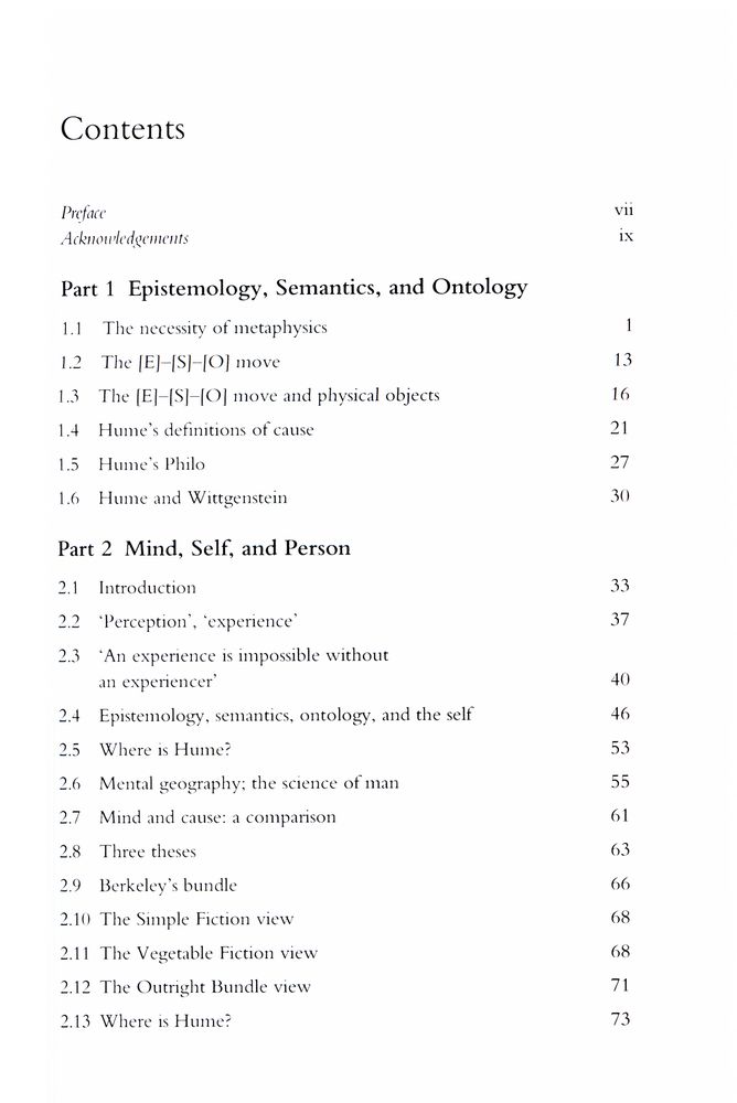 『the EVIDENT CONNEXION : Hume on Personal Identity』 2