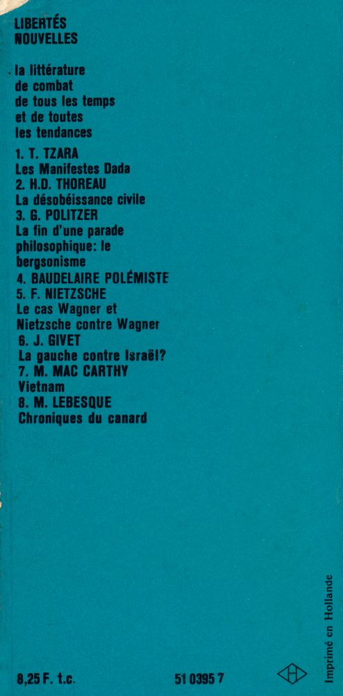 『BAUDELAIRE POLEMISTE』 4