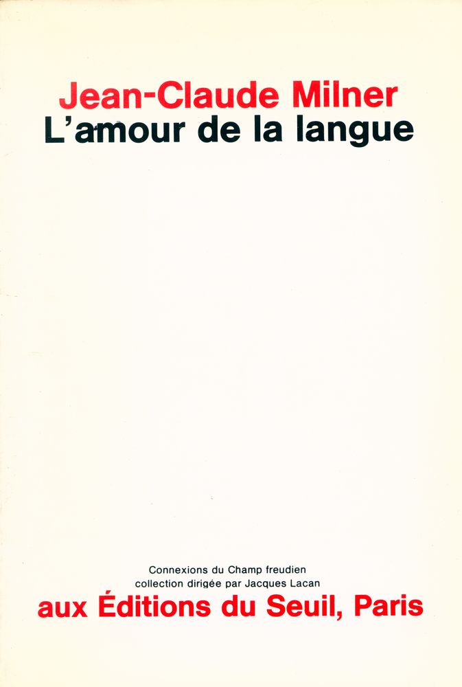 『L'amour de la langue』 1