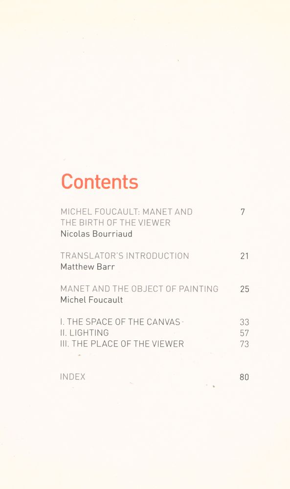 『Manet and the Object of Painting』 2