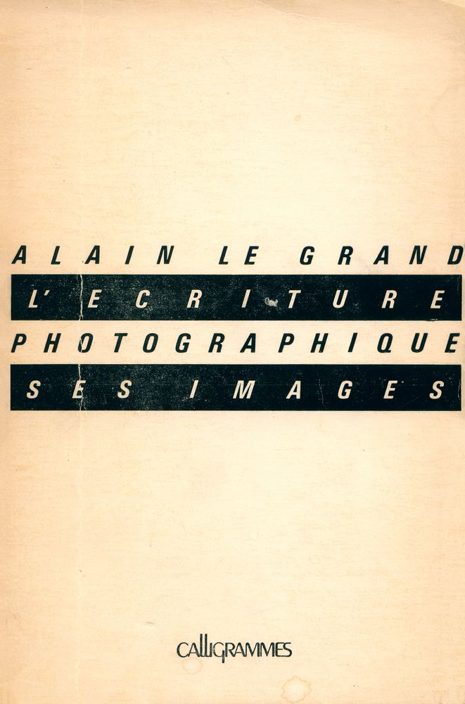 『L'ÉCRITURE PHOTOGRAPHIQUE : SES IMAGES』 1