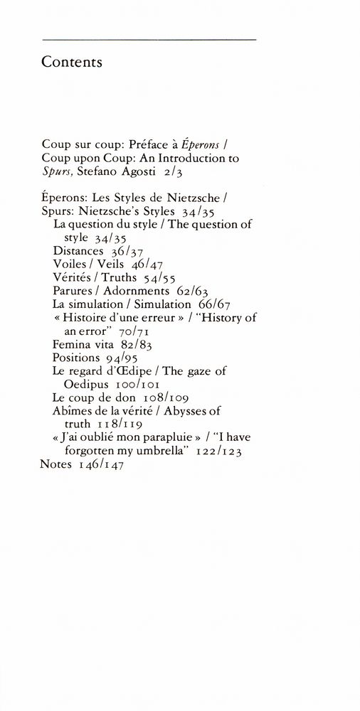 『Spurs : Nietzsche's Styles』 2