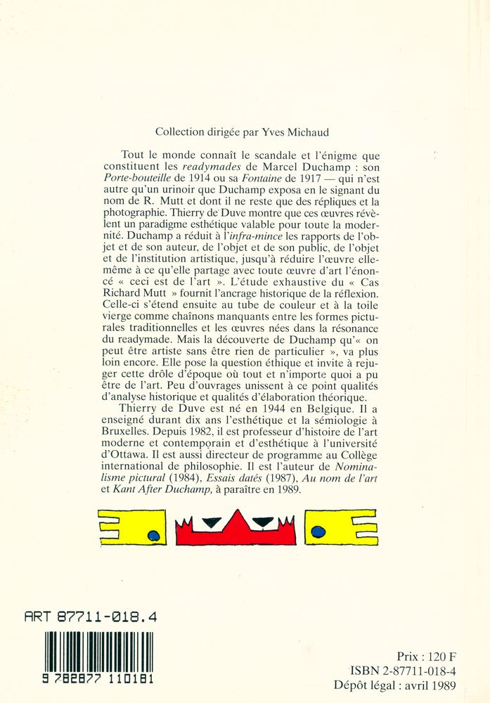 『RESONANCES DU READYMADE : DUCHAMP ENTRE AVANT - GARDE ET TRADITION』 3
