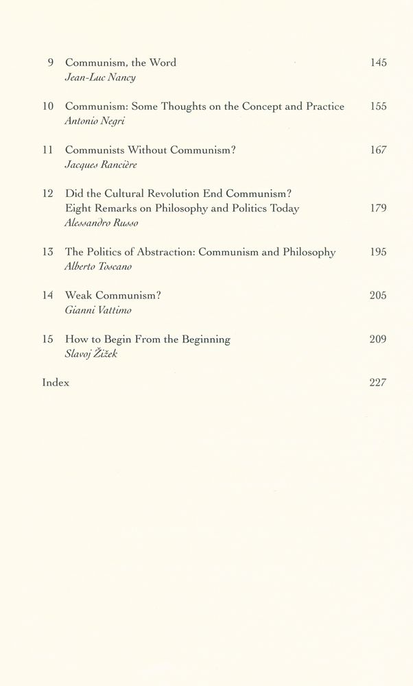 『THE IDEA OF COMMUNISM』 3