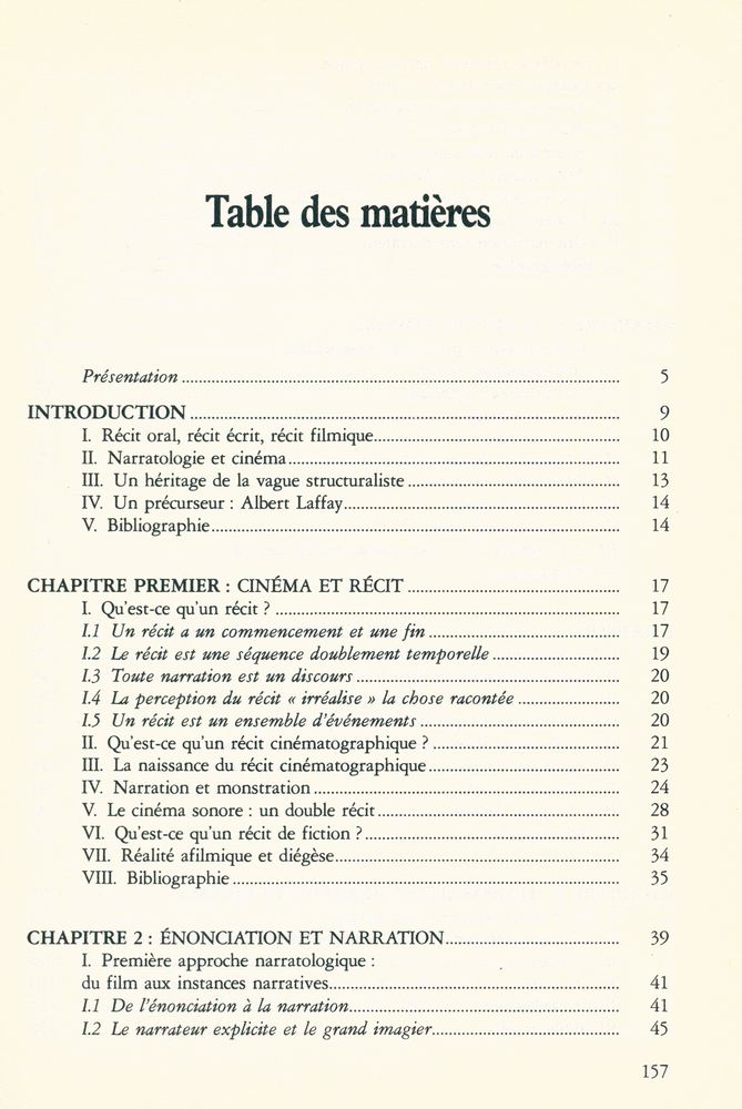 『CINÉMA ET RÉCIT Ⅱ - LE RÉCIT CINÉMATOGRAPHIQUE』 2
