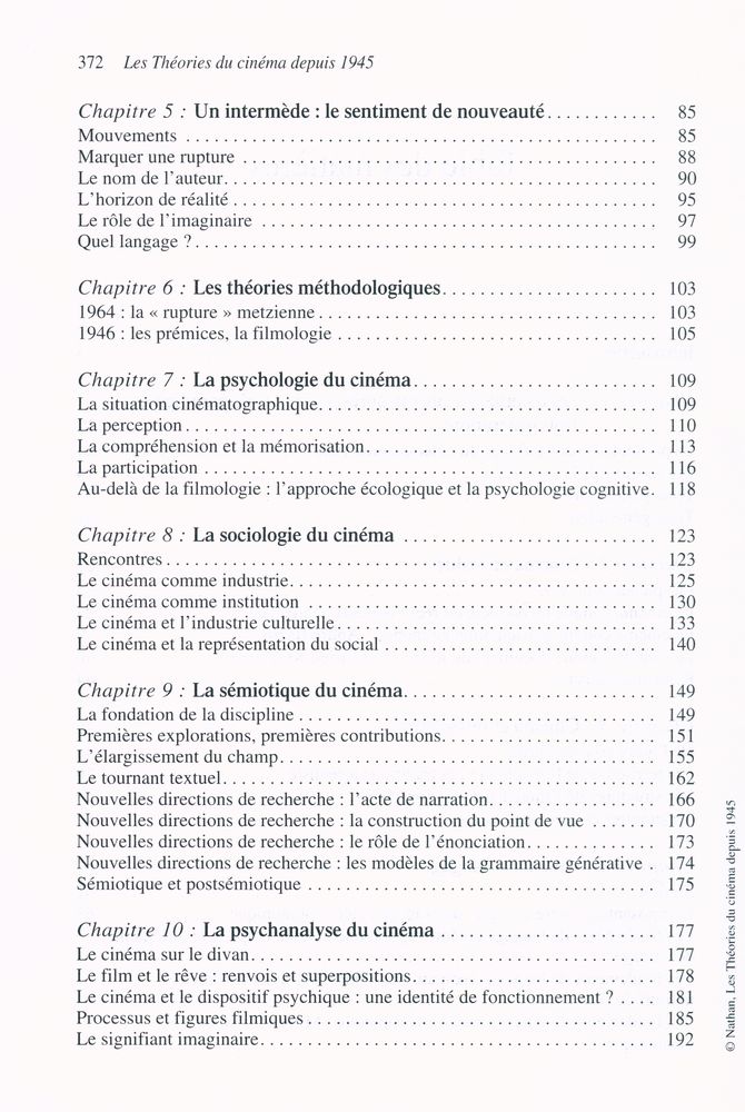 『Les Théories du cinéma depuis 1945』 3