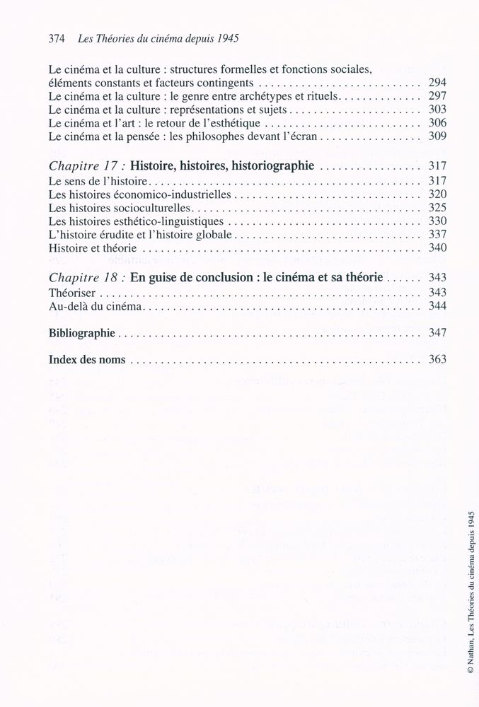 『Les Théories du cinéma depuis 1945』 5