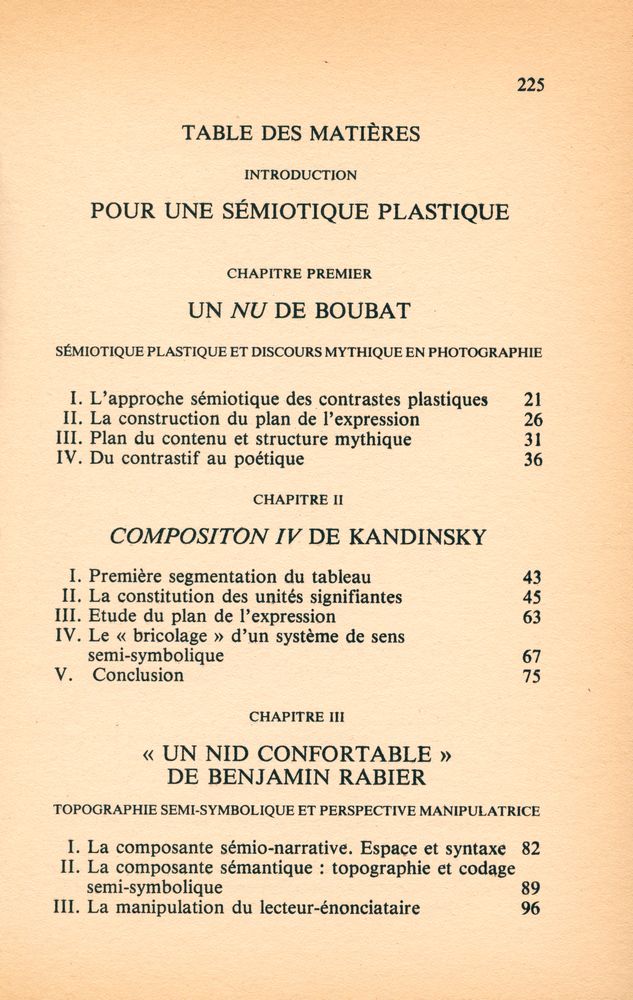『Petites mythologies de l'œil et de l'esprit : Pour une sémiotique plastique』 2