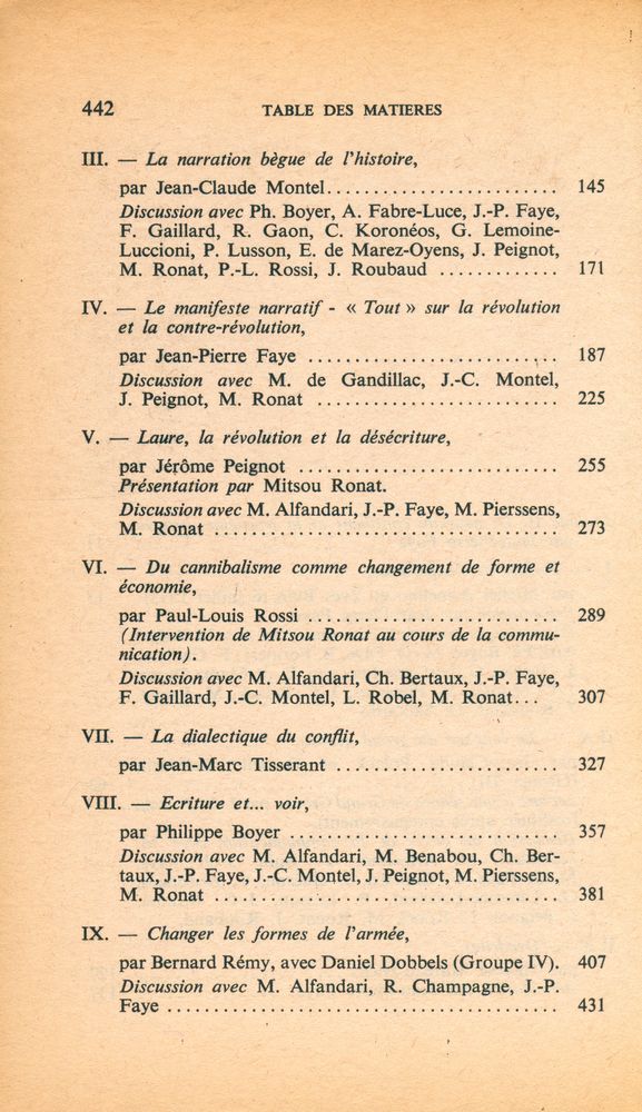 『Colloque de Cerisy 2 - Ⅱ. CHANGE MATÉRIEL : FOLIE, HISTOIRE, RÉCIT : Changement de Forme, Révolution, Langage』 3