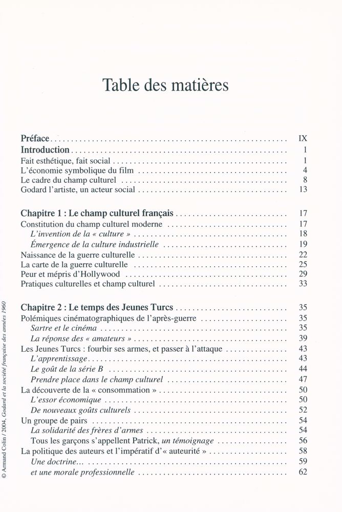 『Godard et la société française des années 1960』 2