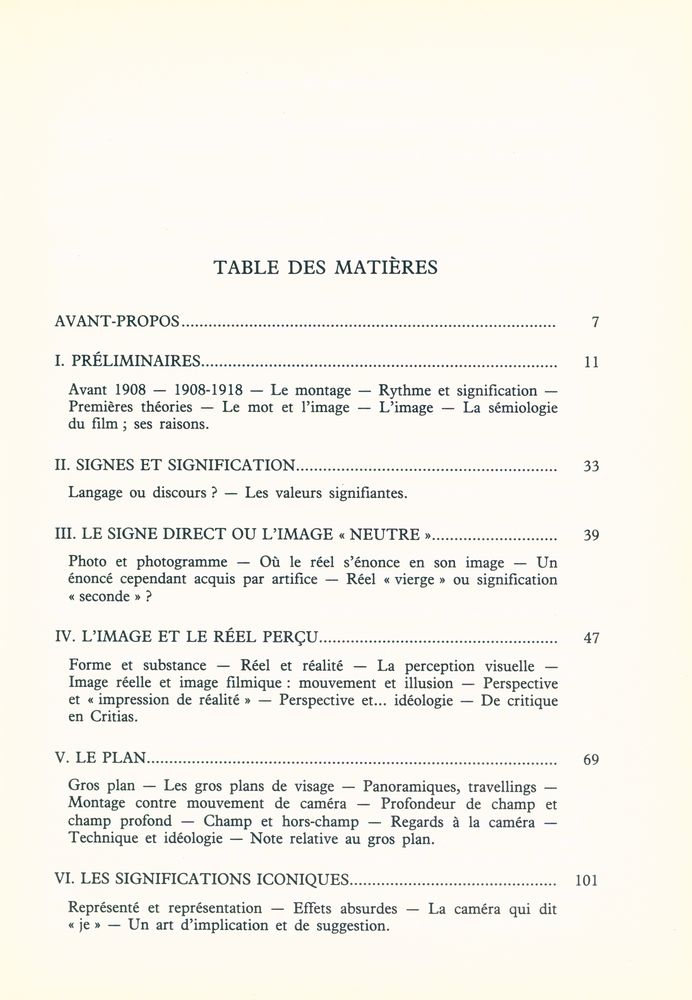 『la sémiologie en question : langage et cinéma』 2