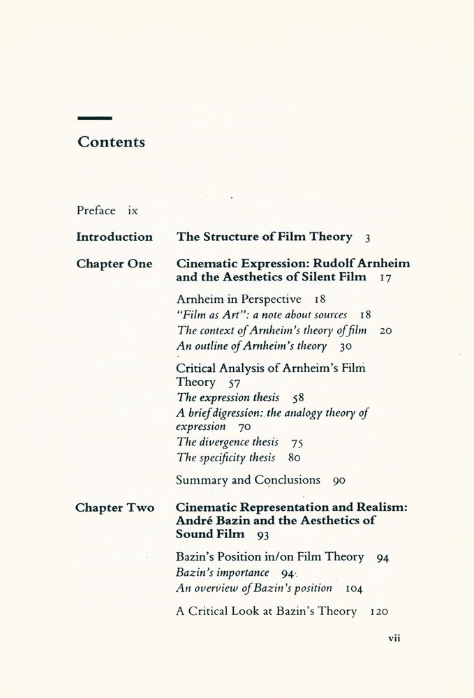 『PHILOSOPHICAL PROBLEMS OF CLASSICAL FILM THEORY』 2