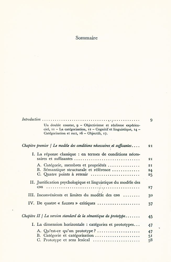 『Linguistique nouvelle
 - La sémantique du prototype : Catégories et sens lexical』 2
