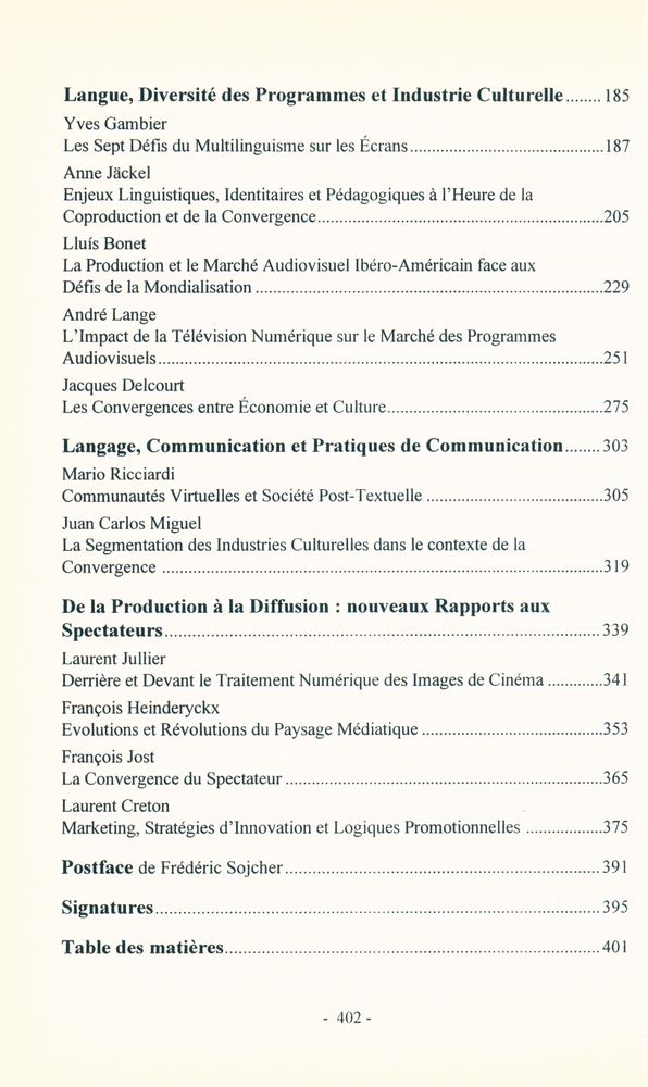 『Cinéma, Audiovisuel, Nouveaux Médias : La convergence, un enjeu européen?』 3