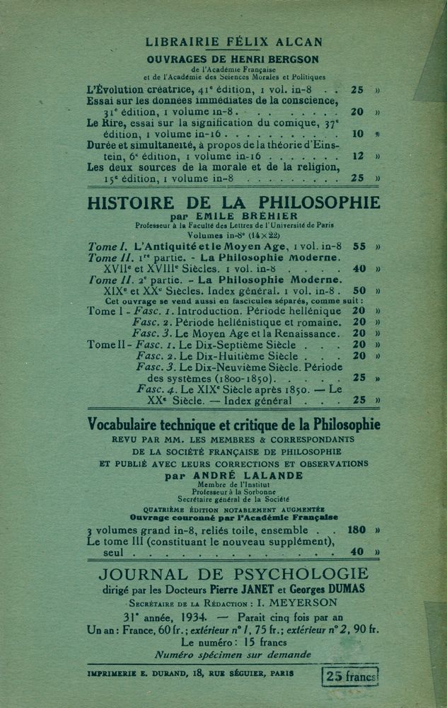 『MATIÈRE ET MÉMOIRE : ESSAI SUR LA RELATION DU CORPS A L'ESPRIT』 3