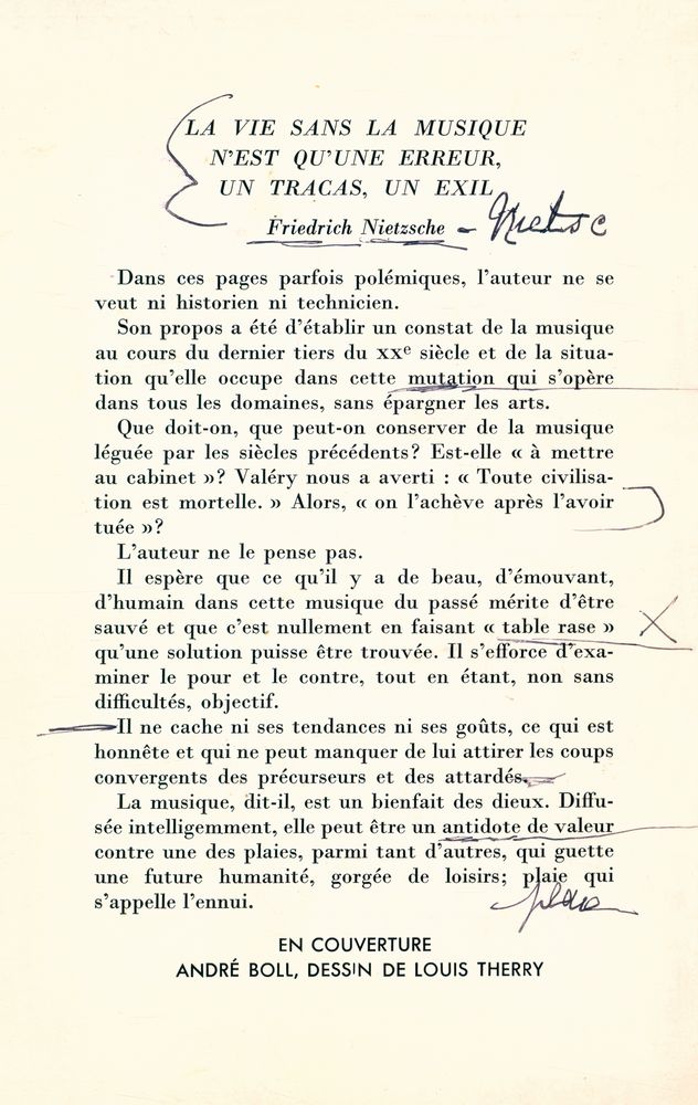 『LA MUSIQUE ET L'AVENIR : Étude polémique』 3