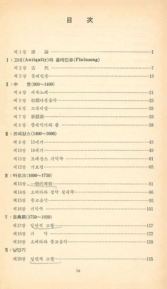 『西洋音樂史(서양음악사)』 2