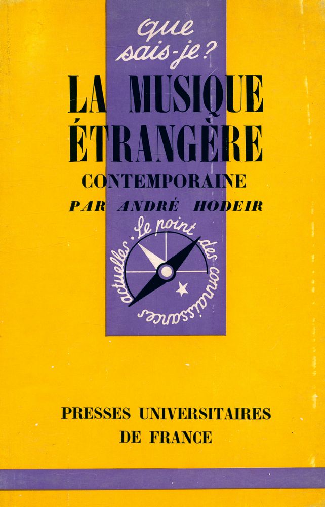『LA MUSIQUE ÉTRANGÈRE CONTEMPORAINE』 1